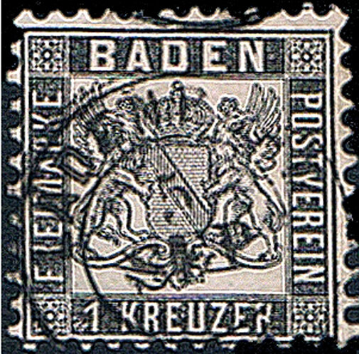 Baden 1862 Mi.-Nr. 17a - gestempelt