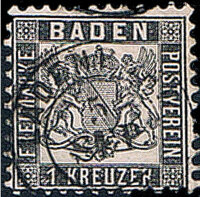 Baden 1862 Mi.-Nr. 17a - gestempelt