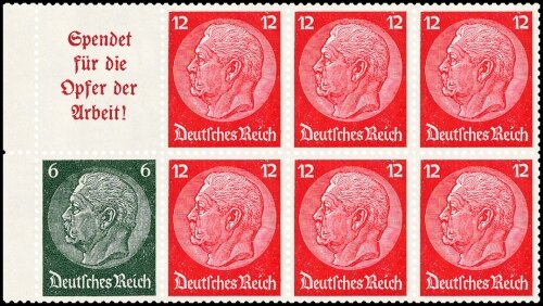 Deutsches Reich 1933 Heftchenblatt 84 - postfrisch