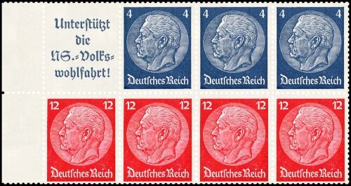 Deutsches Reich 1937/1939 Heftchenblatt 89 - postfrisch