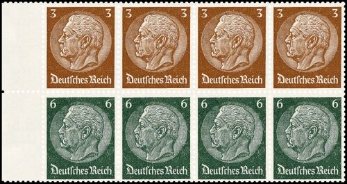 Deutsches Reich 1937/1939 Heftchenblatt 91 - postfrisch