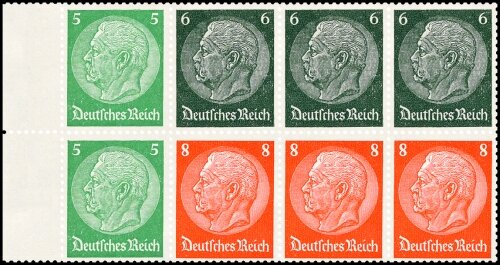 Deutsches Reich 1937/1939 Heftchenblatt 92 - postfrisch