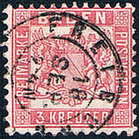 Baden 1862 Mi.-Nr. 18 - gestempelt