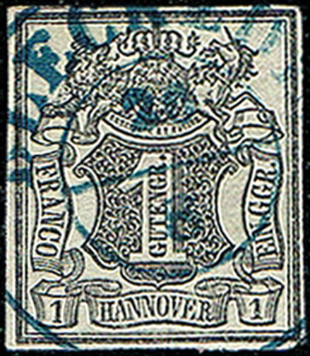 Hannover 1855 Mi.-Nr. 2 b - gestempelt