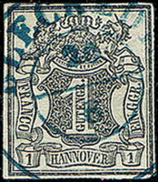Hannover 1855 Mi.-Nr. 2 b - gestempelt