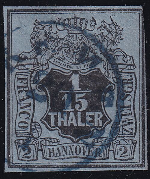Hannover 1851 Mi.-Nr. 4 - gestempelt