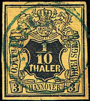 Hannover 1851 Mi.-Nr. 5 - gestempelt