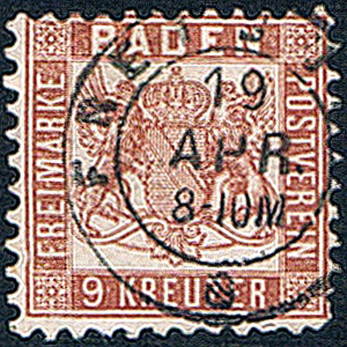 Baden 1862 Mi.-Nr. 20 a - gestempelt