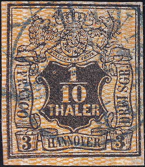 Hannover 1855 Mi.-Nr. 7 - gestempelt