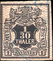 Hannover 1856 Mi.-Nr. 10 - gestempelt