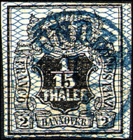 Hannover 1856 Mi.-Nr. 11 - gestempelt