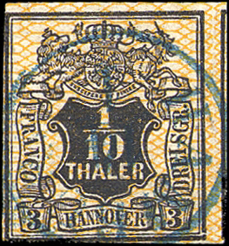 Hannover 1856 Mi.-Nr. 12 - gestempelt