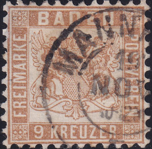 Baden 1862 Mi.-Nr. 20 b - gestempelt