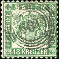 Baden 1862 Mi.-Nr. 21 a - gestempelt