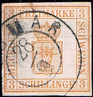 Mecklenburg-Schwerin 1856 Mi.-Nr. 2a - gestempelt