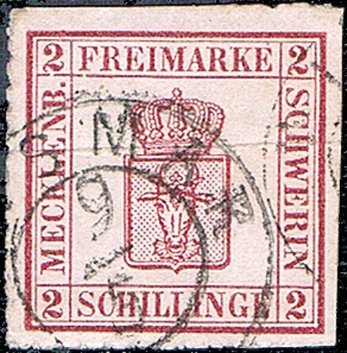 Mecklenburg-Schwerin 1864 Mi.-Nr. 6 a - gestempelt
