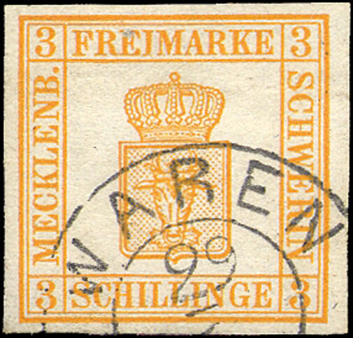 Mecklenburg-Schwerin 1864 Mi.-Nr. 7 - gestempelt