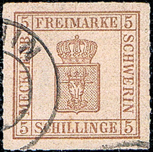 Mecklenburg-Schwerin 1864 Mi.-Nr. 8 - gestempelt