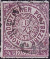 Norddeutscher Bund 1868 Mi.-Nr. 1 a - gestempelt