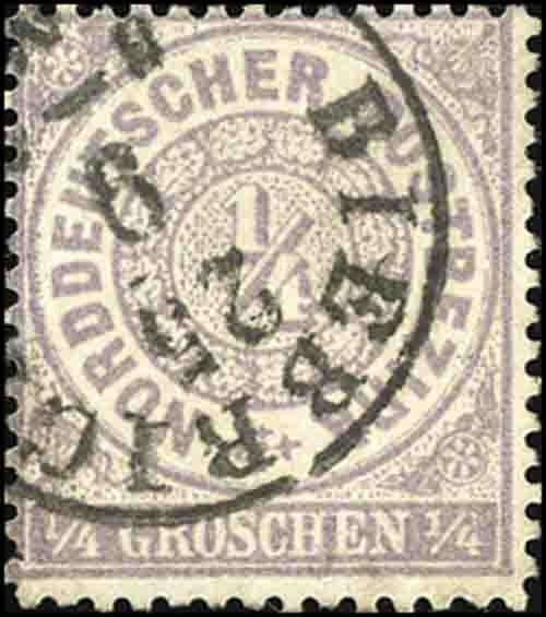 Norddeutscher Bund 1868 Mi.-Nr. 1 b - gestempelt