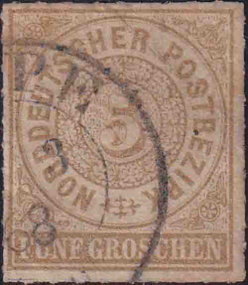 Norddeutscher Bund 1868 Mi.-Nr. 6 - gestempelt