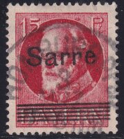 Saargebiet 1920 Mi.-Nr. 20 c - gestempelt geprüft