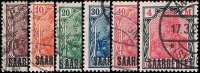 Saargebiet 1920 Mi.-Nr. 44-49 - gestempelt