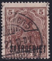 Saargebiet 1920 Mi.-Nr. 44 a - gestempelt