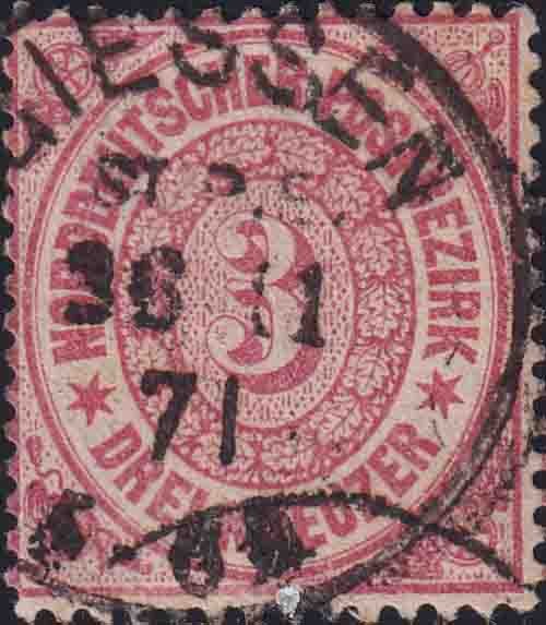 Norddeutscher Bund 1869 Mi.-Nr. 21 - gestempelt