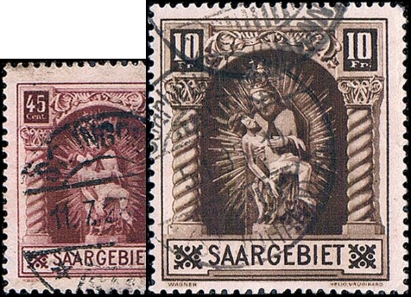Saargebiet 1925 Mi.-Nr. 102-103 - gestempelt