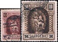 Saargebiet 1925 Mi.-Nr. 102-103 - gestempelt