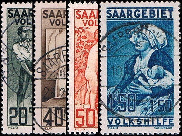 Saargebiet 1926 Mi.-Nr. 104-107 - gestempelt
