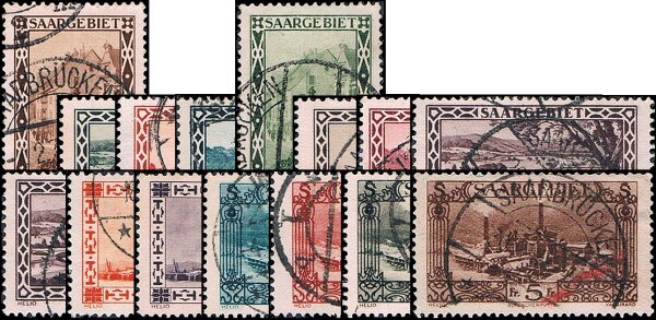 Saargebiet 1926 Mi.-Nr. 108-121 - gestempelt