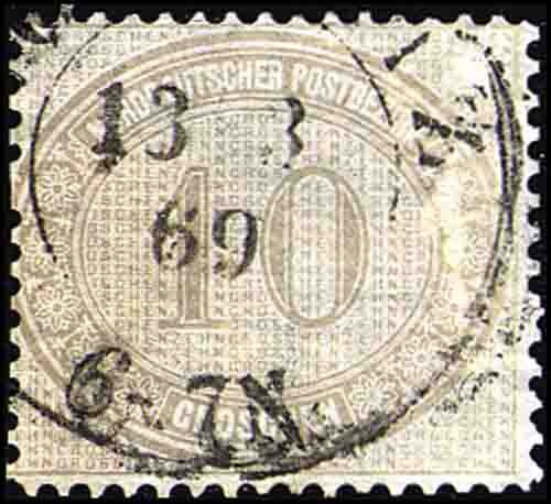 Norddeutscher Bund 1869 Mi.-Nr. 25 - gestempelt
