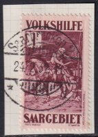 Saargebiet 1931 Mi.-Nr. 153 auf Unterlage Luxus gepr....