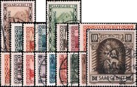 Saargebiet 1934 Mi.-Nr. 179-194 - gestempelt