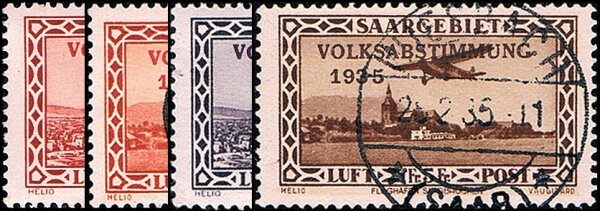 Saargebiet 1934 Mi.-Nr. 195-198 - gestempelt