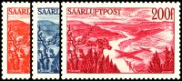 Saarland 1948 Mi.-Nr. 252-254 - postfrisch