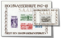 Saarland 1948 Block 1-2 - postfrisch geprüft