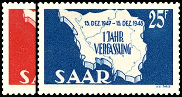 Saarland 1948 Mi.-Nr. 260-261 - postfrisch