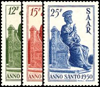 Saarland 1950 Mi.-Nr. 293-295 - postfrisch