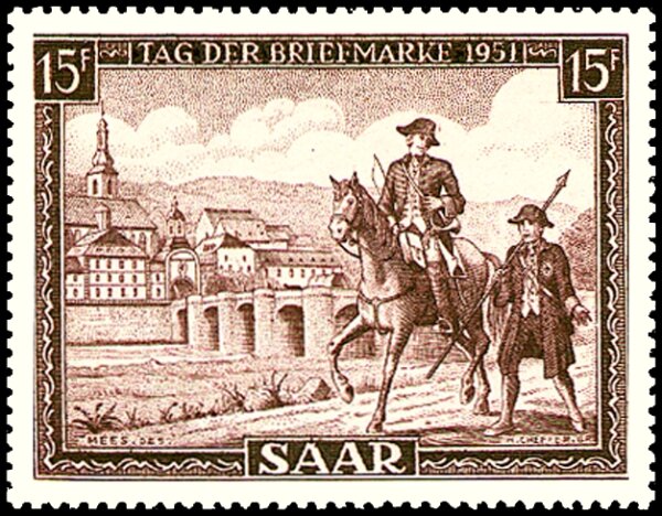 Saarland 1951 Mi.-Nr. 305 - postfrisch