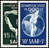 Saarland 1952 Mi.-Nr. 314-315 - postfrisch