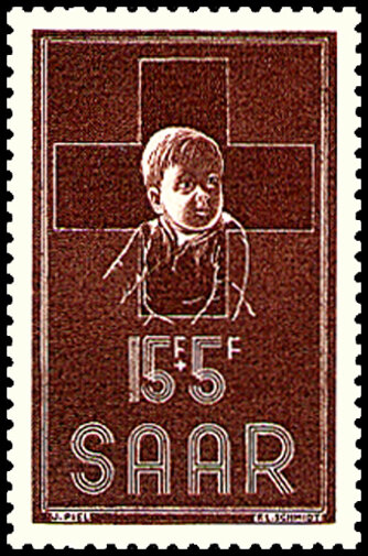 Saarland 1954 Mi.-Nr. 350 - postfrisch