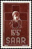 Saarland 1954 Mi.-Nr. 350 - postfrisch