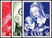Saarland 1954 Mi.-Nr. 351-353 - postfrisch