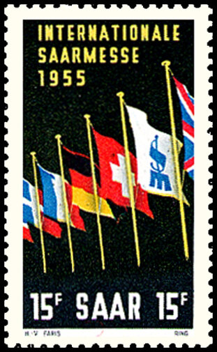 Saarland 1955 Mi.-Nr. 359 - postfrisch