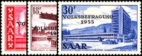 Saarland 1955 Mi.-Nr. 362-364 - postfrisch
