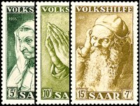 Saarland 1955 Mi.-Nr. 365-367 - postfrisch