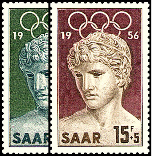 Saarland 1956 Mi.-Nr. 371-372 - postfrisch